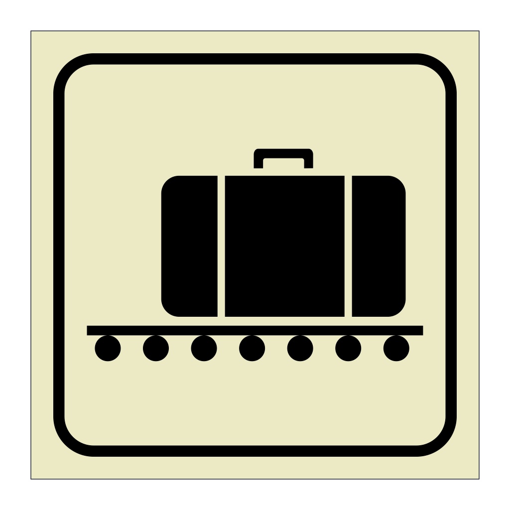 Baggage claim area (Marine Sign)