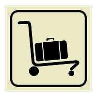 Baggage cart trolley (Marine Sign)