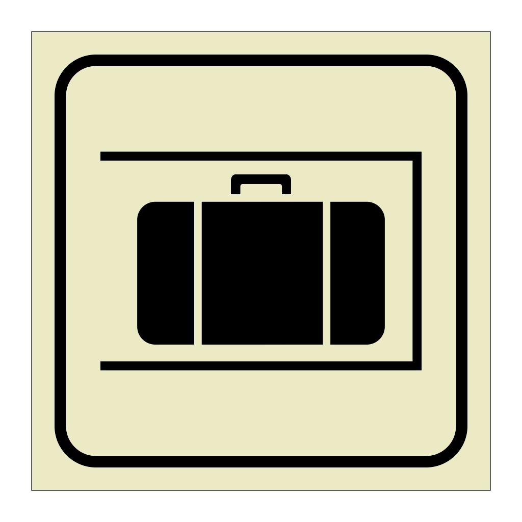 Baggage storage (Marine Sign)