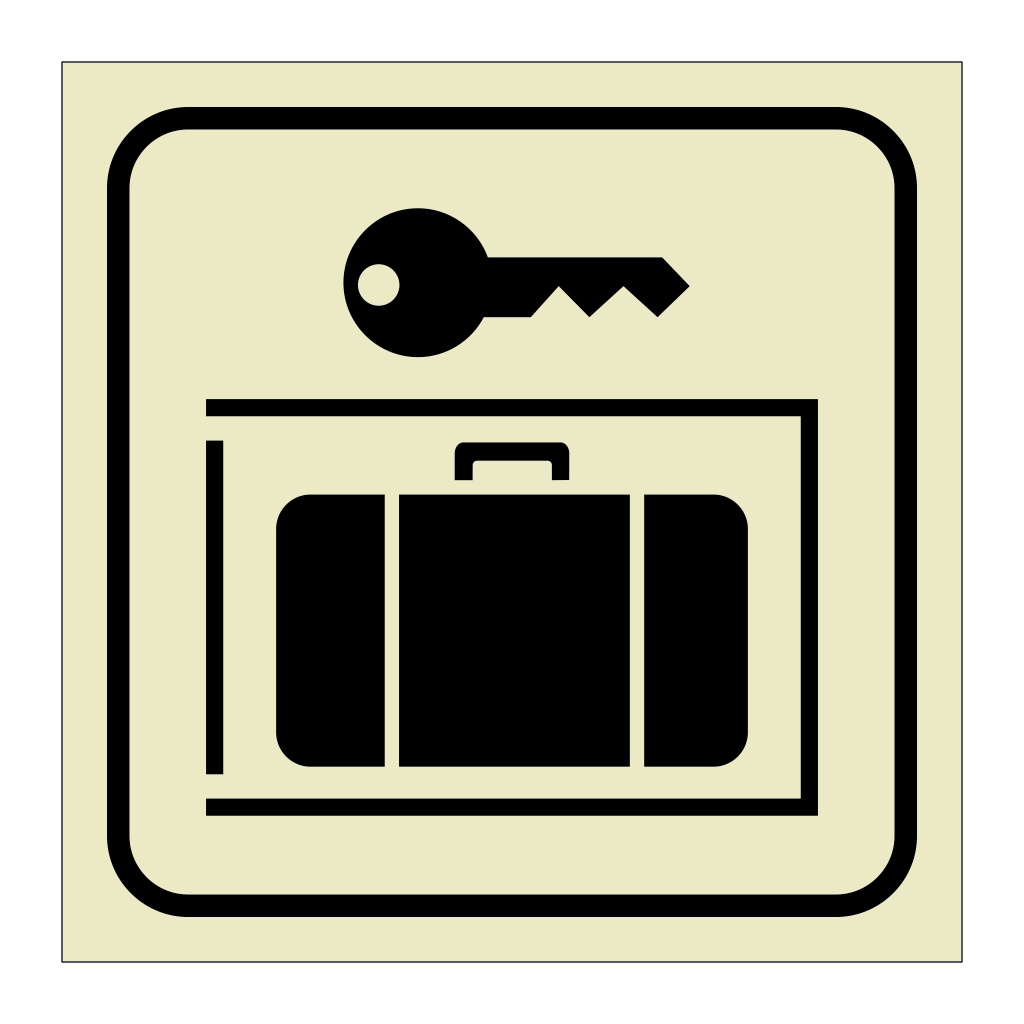 Baggage lockers (Marine Sign)