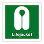 Lifejacket with text (Marine Sign)
