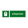 Lifejacket with text (Marine Sign)