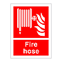 Fire hose sign