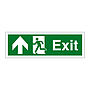 Exit Running man with arrow up (Marine Sign)