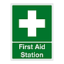 First aid station sign