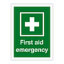 First Aid Emergency sign