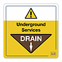 Site Safe - Underground services Drain sign