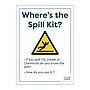 Site Safe - Where's the spill kit sign