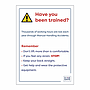 Site Safe - Manual handling sign