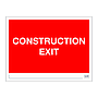 Site Safe - Construction exit sign