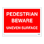 Site Safe - Pedestrian beware sign