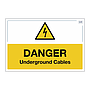 Site Safe - Danger Underground cables sign