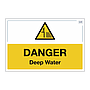 Site Safe - Danger Deep water sign