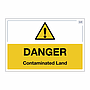 Site Safe - Danger contaminated land sign