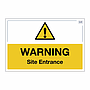 Site Safe - Warning Site Entrance sign