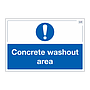 Site Safe - Concrete washout area sign