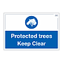 Site Safe - Protected trees Keep Clear sign