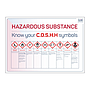 Site Safe - Know your COSHH symbols sign