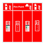Carbon Dioxide fire extinguisher double location board