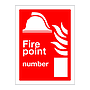 Fire point number sign