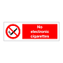 No electronic cigarettes sign