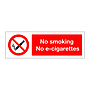 No smoking no e-cigarettes sign