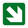 Down right directional arrow (Marine Sign)