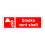 Smoke vent shaft sign