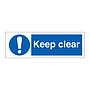 Keep clear sign