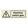 Electrical switch gear sign