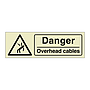 Danger Overhead cables sign