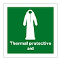 Thermal protective aid with text (Marine Sign)