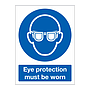 Eye protection must be worn sign