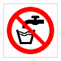 Not drinking water symbol sign