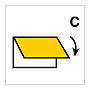 Closing device for ventilation inlet or outlet for cargo spaces (Marine Sign)