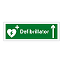 Defibrillator arrow up sign