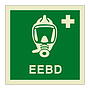 Emergency escape breathing device EEBD with text 2019 (Marine Sign)