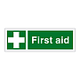 First aid with text (Marine Sign)