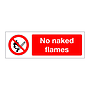 No naked flames (Marine Sign)