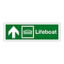 Lifeboat with up directional arrow 2019 (Marine Sign)