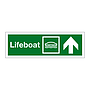 Lifeboat with up directional arrow 2019 (Marine Sign)