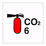 6kg CO2 fire extinguisher  (Marine Sign)