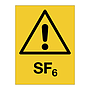 SF6 warning sign