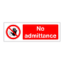 No admittance (Marine Sign)