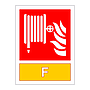 Fire hose reel with Foam Identification (Marine Sign)