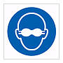 Opaque eye protection symbol (Marine Sign)