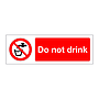 Do not drink  (Marine Sign)