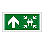 Assembly point symbol Arrow up sign