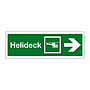 Helideck with right directional arrow (Marine Sign)