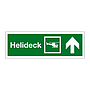 Helideck with up directional arrow (Marine Sign)